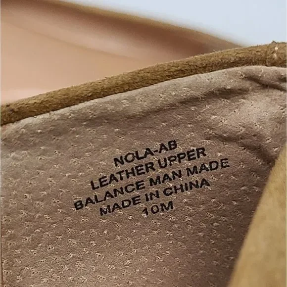 Audrey Brooke Women's Leather Pointed Toe Flats Size 10 - Picture 7 of 7